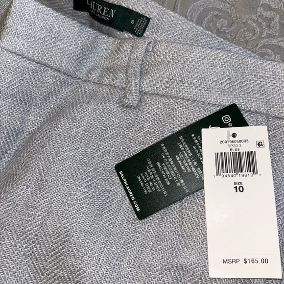RALPH LAUREN LINEN PANTS SIZE 10 - Picture 3 of 5